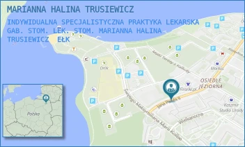 INDYWIDUALNA SPECJALISTYCZNA PRAKTYKA LEKARSKA GAB. STOM. LEK. STOM. MARIANNA HALINA TRUSIEWICZ - MARIANNA HALINA TRUSIEWICZ - JANA PAWŁA II 24/5,  EŁK