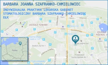 INDYWIDUALNA PRAKTYKA LEKARSKA GABINET STOMATOLOGICZNY BARBARA SZAFRANKO-CHMIELOWIEC - BARBARA JOANNA SZAFRANKO-CHMIELOWIEC - KAJKI 12,  EŁK