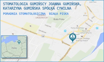 PORADNIA STOMATOLOGICZNA - STOMATOLOGIA GUMIŃSCY JOANNA GUMIŃSKA, KATARZYNA GUMIŃSKA SPÓŁKA CYWILNA - KONOPNICKIEJ 4,  BIAŁA PISKA