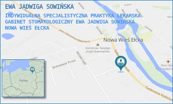 INDYWIDUALNA SPECJALISTYCZNA PRAKTYKA LEKARSKA GABINET STOMATOLOGICZNY EWA JADWIGA SOWIŃSKA - EWA JADWIGA SOWIŃSKA - KOŚCIUSZKI 6, NOWA WIEŚ EŁCKA