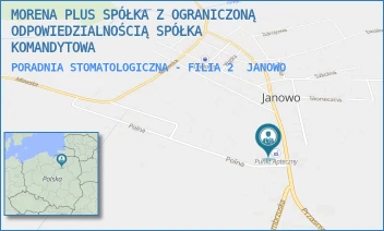PORADNIA STOMATOLOGICZNA - FILIA 2 - MORENA PLUS SPÓŁKA Z OGRANICZONĄ ODPOWIEDZIALNOŚCIĄ SPÓŁKA KOMANDYTOWA - PRZASNYSKA 60,  JANOWO