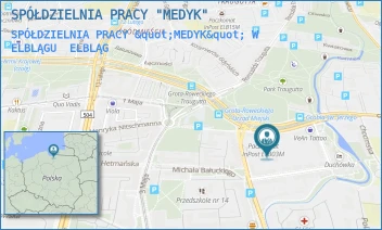 SPÓŁDZIELNIA PRACY "MEDYK" W ELBLĄGU - SPÓŁDZIELNIA PRACY "MEDYK" - GROBLA ŚW. JERZEGO 14 A,  ELBLĄG