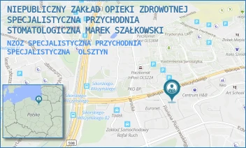 NZOZ SPECJALISTYCZNA PRZYCHODNIA SPECJALISTYCZNA - NIEPUBLICZNY ZAKŁAD OPIEKI ZDROWOTNEJ SPECJALISTYCZNA PRZYCHODNIA STOMATOLOGICZNA MAREK SZAŁKOWSKI - T. WILCZYŃSKIEGO 27/1,  OLSZTYN