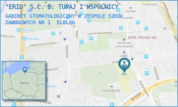GABINET STOMATOLOGICZNY W ZESPOLE SZKÓŁ ZAWODOWYCH NR 1 - "ERID" S.C. B. TUPAJ I WSPÓLNICY - ROBOTNICZA 173,  ELBLĄG