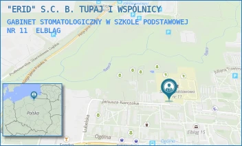 GABINET STOMATOLOGICZNY W SZKOLE PODSTAWOWEJ NR 11 - "ERID" S.C. B. TUPAJ I WSPÓLNICY - KORCZAKA 34,  ELBLĄG
