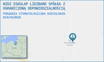 PORADNIA STOMATOLOGICZNA NIECHLONIN - NZOZ ESKULAP LIDZBARK SPÓŁKA Z OGRANICZONĄ ODPOWIEDZIALNOŚCIĄ - 93,  NIECHŁONIN