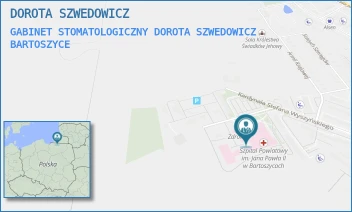 GABINET STOMATOLOGICZNY DOROTA SZWEDOWICZ - DOROTA SZWEDOWICZ - KARDYNAŁA WYSZYŃSKIEGO 11,  BARTOSZYCE