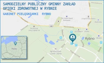 GABINET PIELĘGNIARKI - SAMODZIELNY PUBLICZNY GMINNY ZAKŁAD OPIEKI ZDROWOTNEJ W RYBNIE - ZAJEZIORNA 58,  RYBNO