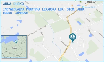 INDYWIDUALNA PRAKTYKA LEKARSKA LEK, STOM. ANNA DUDKO - ANNA DUDKO - LIPOWA 11,  JONKOWO