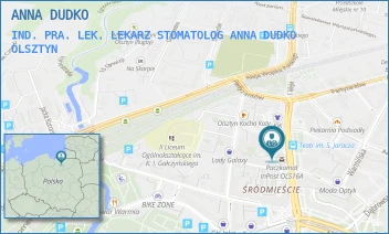 IND. PRA. LEK. LEKARZ STOMATOLOG ANNA DUDKO - ANNA DUDKO - 1 MAJA 3,  OLSZTYN