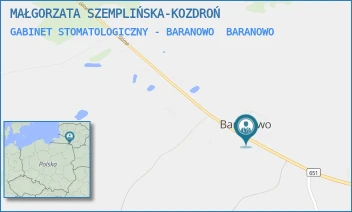 GABINET STOMATOLOGICZNY - BARANOWO - MAŁGORZATA SZEMPLIŃSKA-KOZDROŃ - 13,  BARANOWO