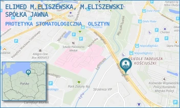 PROTETYKA STOMATOLOGICZNA - ELIMED M.ELISZEWSKA, M.ELISZEWSKI SPÓŁKA JAWNA - NIEPODLEGŁOŚCI 87A/11,  OLSZTYN