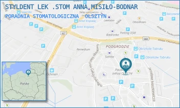 PORADNIA STOMATOLOGICZNA - STYLDENT LEK .STOM ANNA MISIŁO-BODNAR - JAROSŁAWA IWASZKIEWICZA 12,  OLSZTYN