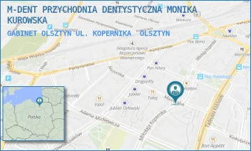 GABINET OLSZTYN UL. KOPERNIKA - M-DENT PRZYCHODNIA DENTYSTYCZNA MONIKA KUROWSKA - KOPERNIKA 12/2,  OLSZTYN