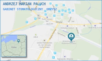 GABINET STOMATOLOGICZNY - ANDRZEJ MARIAN PALUCH - OGRODOWA 12,  ORZYSZ