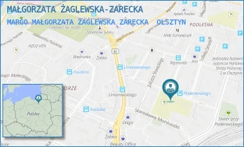 MARGO MAŁGORZATA ŻAGLEWSKA ZARECKA - MAŁGORZATA ŻAGLEWSKA-ZARECKA - PADEREWSKIEGO 10/12,  OLSZTYN