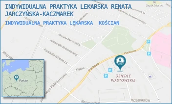 INDYWIDUALNA PRAKTYKA LEKARSKA - INDYWIDUALNA PRAKTYKA LEKARSKA RENATA JARCZYŃSKA-KACZMAREK - OSIEDLE PIASTOWSKIE 20,  KOŚCIAN
