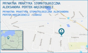 PRYWATNA PRAKTYKA STOMATOLOGICZNA ALEKSANDRA PERTEK-WĄSIKIEWICZ - PRYWATNA PRAKTYKA STOMATOLOGICZNA ALEKSANDRA PERTEK-WĄSIKIEWICZ - UL. PODGÓRNA 12,  LUBASZ