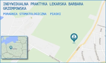 PORADNIA STOMATOLOGICZNA - INDYWIDUALNA PRAKTYKA LEKARSKA BARBARA GRZEMPOWSKA - LEŚNA 3,  PIASKI