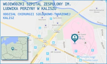 ODDZIAŁ CHIRURGII SZCZĘKOWO-TWARZOWEJ - WOJEWÓDZKI SZPITAL ZESPOLONY IM. LUDWIKA PERZYNY W KALISZU - POZNAŃSKA 79,  KALISZ