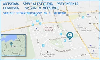 GABINET STOMATOLOGICZNY NR 1 - WOJSKOWA  SPECJALISTYCZNA  PRZYCHODNIA  LEKARSKA   SP ZOZ W WITKOWIE - ŻWIRKI I WIGURY 9,  WITKOWO
