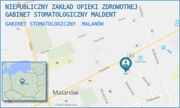 GABINET STOMATOLOGICZNY - NIEPUBLICZNY ZAKŁAD OPIEKI ZDROWOTNEJ GABINET STOMATOLOGICZNY MALDENT - TURECKA 24A,  MALANÓW