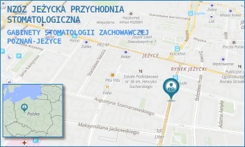 GABINETY STOMATOLOGII ZACHOWAWCZEJ - NZOZ JEŻYCKA PRZYCHODNIA STOMATOLOGICZNA - KRASZEWSKIEGO 8,  POZNAŃ-JEŻYCE