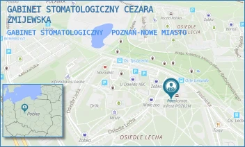 GABINET STOMATOLOGICZNY - GABINET STOMATOLOGICZNY CEZARA ŻMIJEWSKA - OS. LECHA 43,  POZNAŃ-NOWE MIASTO