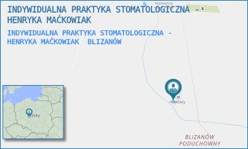 INDYWIDUALNA PRAKTYKA STOMATOLOGICZNA - HENRYKA MAĆKOWIAK - INDYWIDUALNA PRAKTYKA STOMATOLOGICZNA - HENRYKA MAĆKOWIAK - BLIZANÓW 54,  BLIZANÓW