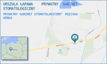 PRYWATNY GABINET STOMATOLOGICZNY - URSZULA ŁAPAWA    PRYWATNY  GABINET STOMATOLOGICZNY - RAWICKA 43,  MIEJSKA GÓRKA