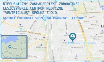 GABINET CHIRURGII SZCZĘKOWO-TWARZOWEJ - NIEPUBLICZNY ZAKŁAD OPIEKI ZDROWOTNEJ LESZCZYŃSKIE CENTRUM MEDYCZNE "VENTRICULUS" SPÓŁKA Z O.O. - RÓŻANA 3,  LESZNO