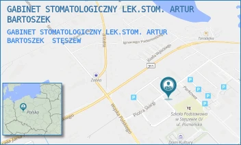 GABINET STOMATOLOGICZNY LEK.STOM. ARTUR BARTOSZEK - GABINET STOMATOLOGICZNY LEK.STOM. ARTUR BARTOSZEK - PIOTRA SKARGI 22,  STĘSZEW