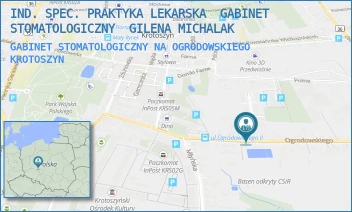 GABINET STOMATOLOGICZNY NA OGRODOWSKIEGO - IND. SPEC. PRAKTYKA LEKARSKA  GABINET STOMATOLOGICZNY  GILENA MICHALAK - OGRODOWSKIEGO 5,  KROTOSZYN