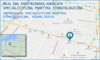 INDYWIDUALNA SPECJALISTYCZNA PRAKTYKA STOMATOLOGICZNA - MAJA EWA KORZYNIEWSKA-KNOBLOCH SPECJALISTYCZNA PRAKTYKA STOMATOLOGICZNA - DĄBROWSKIEGO 75/24,  POZNAŃ-JEŻYCE