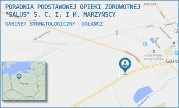 GABINET STOMATOLOGICZNY - PORADNIA PODSTAWOWEJ OPIEKI ZDROWOTNEJ "SALUS" S. C. I. I M. MARZYŃSCY - WALKI MŁODYCH 20,  GOŁAŃCZ