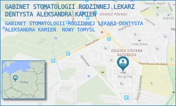 GABINET STOMATOLOGII RODZINNEJ LEKARZ DENTYSTA ALEKSANDRA KAMIEŃ - GABINET STOMATOLOGII RODZINNEJ LEKARZ DENTYSTA ALEKSANDRA KAMIEŃ - OS. STEFANA BATOREGO 52,  NOWY TOMYŚL