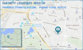 PORADNIA STOMATOLOGICZNA - GABINETY LEKARSKIE MEDICOR - POWSTAŃCÓW WIELKOPOLSKICH 4,  POZNAŃ-STARE MIASTO