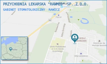 GABINET STOMATOLOGICZNY - PRZYCHODNIA LEKARSKA "RAWMED" SP. Z O.O. - RYNEK SARNOWSKI 1,  RAWICZ