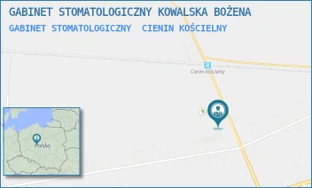 GABINET STOMATOLOGICZNY - GABINET STOMATOLOGICZNY KOWALSKA BOŻENA - . 84,  CIENIN KOŚCIELNY