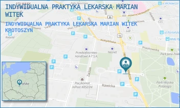 INDYWIDUALNA PRAKTYKA LEKARSKA MARIAN WITEK - INDYWIDUALNA PRAKTYKA LEKARSKA MARIAN WITEK - SIENKIEWICZA 9,  KROTOSZYN