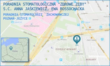 PORADNIA STOMATOLOGII  ZACHOWAWCZEJ - PORADNIA STOMATOLOGICZNA "ZDROWE ZĘBY" S.C. ANNA JAŚKIEWICZ, EWA ROSSOCHACKA - OS.WINIARY 10C,  POZNAŃ-JEŻYCE