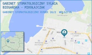GABINET STOMATOLOGICZNY RYNEK 16/2 - GABINET STOMATOLOGICZNY SYLWIA BIEGAŃSKA - MIKOŁAJCZAK - RYNEK 16/2,  WOLSZTYN