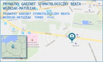 PRYWATNY GABINET STOMATOLOGICZNY BEATA WOŹNIAK-MATUSIAK - PRYWATNY GABINET STOMATOLOGICZNY BEATA WOŹNIAK-MATUSIAK - ŁĄKOWA 10,  TUREK