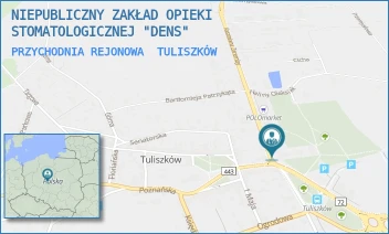 PRZYCHODNIA REJONOWA - NIEPUBLICZNY ZAKŁAD OPIEKI STOMATOLOGICZNEJ "DENS" - ZAREMBY 2,  TULISZKÓW