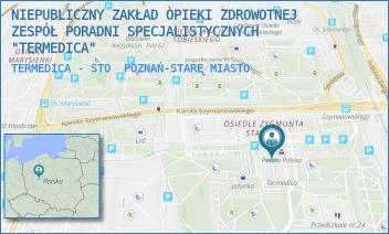 TERMEDICA - STO - NIEPUBLICZNY ZAKŁAD OPIEKI ZDROWOTNEJ ZESPÓŁ PORADNI SPECJALISTYCZNYCH "TERMEDICA" - OS. BOLESŁAWA CHROBREGO 101,  POZNAŃ-STARE MIASTO