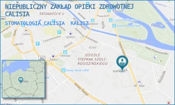 STOMATOLOGIA CALISIA - NIEPUBLICZNY ZAKŁAD OPIEKI ZDROWOTNEJ CALISIA - KWIATOWA 1,  KALISZ