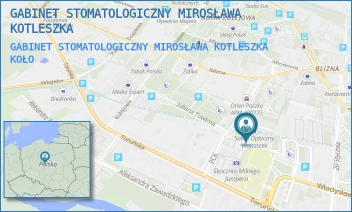 GABINET STOMATOLOGICZNY MIROSŁAWA KOTLESZKA - GABINET STOMATOLOGICZNY MIROSŁAWA KOTLESZKA - PCK 8/134,  KOŁO