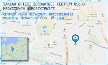 CENTRUM USŁUG MEDYCZNYCH HOROSZKIEWICZ PORADNIA STOMATOLOGICZNA - ZAKŁAD OPIEKI ZDROWOTNEJ CENTRUM USŁUG MEDYCZNYCH HOROSZKIEWICZ - WYSPIAŃSKIEGO 8,  PLESZEW