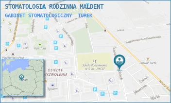 GABINET STOMATOLOGICZNY - STOMATOLOGIA RODZINNA MALDENT - ŚWIERKOWA 1,  TUREK