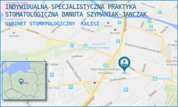 GABINET STOMATOLOGICZNY - INDYWIDUALNA SPECJALISTYCZNA PRAKTYKA STOMATOLOGICZNA DANUTA SZYMANIAK-JANCZAK - POZNAŃSKA 2A/7,  KALISZ